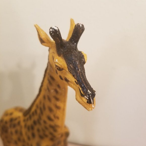 Lot of 9 Plastic Vintage Heavy Duty Animals Wolf Elephant Giraffe Anteater Tiger - Picture 2 of 15